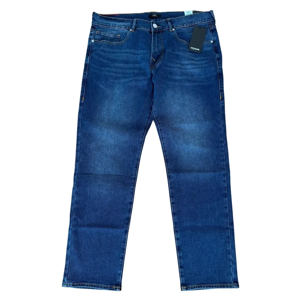 True‎ Religion Geno Relaxed Slim Fit Dark Wash Mens Jeans W36 L32